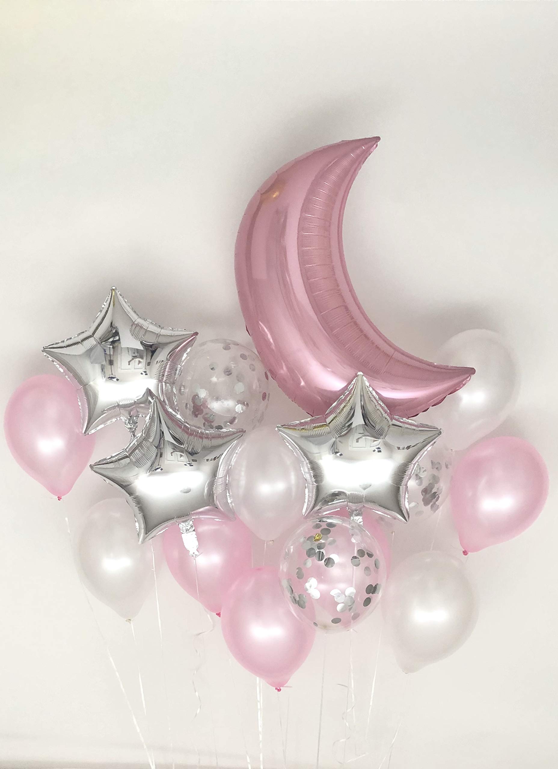 Amazon | Sweet Moon 16ピース 月と星のバルーンブーケ - ベビー